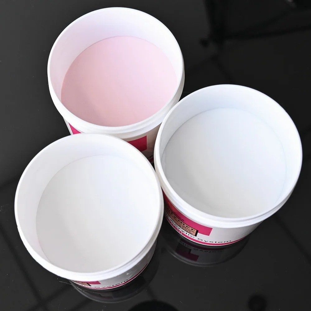120g Acrylic Nail Powder Clear Pink White Builder Carving Nail Art Powder Set
