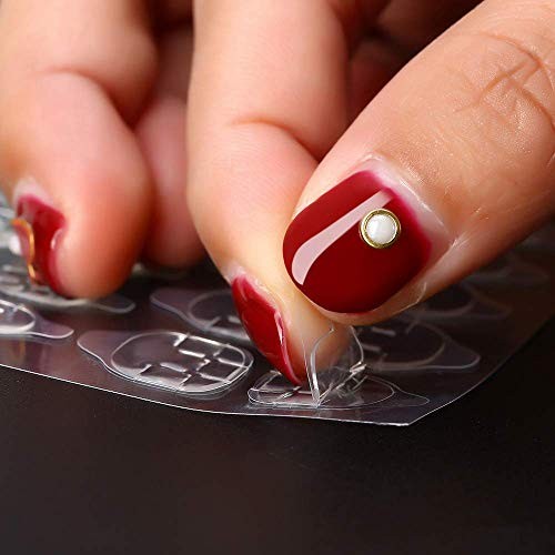 2400 Pcs100 Sheets Nail Glue Stickers Double Side for Press 2400 Pcs 100 Sheets