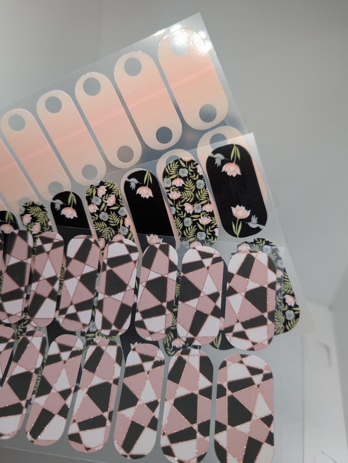Jamberry Nail Wraps Full Sheets – Classy Spring Formal Florals – Lot of 5