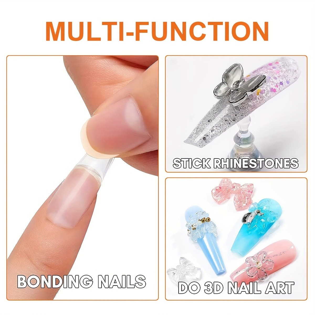 NOCIS 100g Solid Patch Adhesive Gel Nail Extension Glue Long-Lasting No Damage