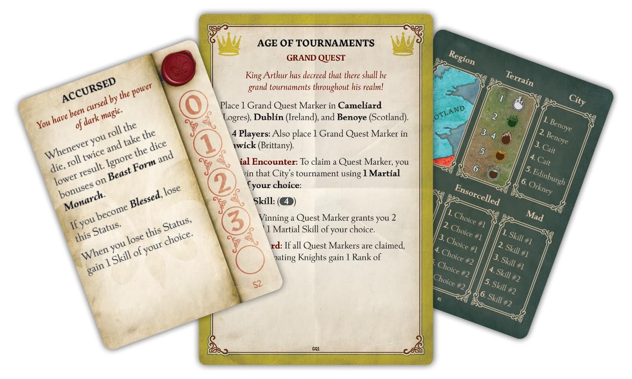 Tales of The Arthurian Knights 4.5 x 11 x 0.1 inches, Multicolor