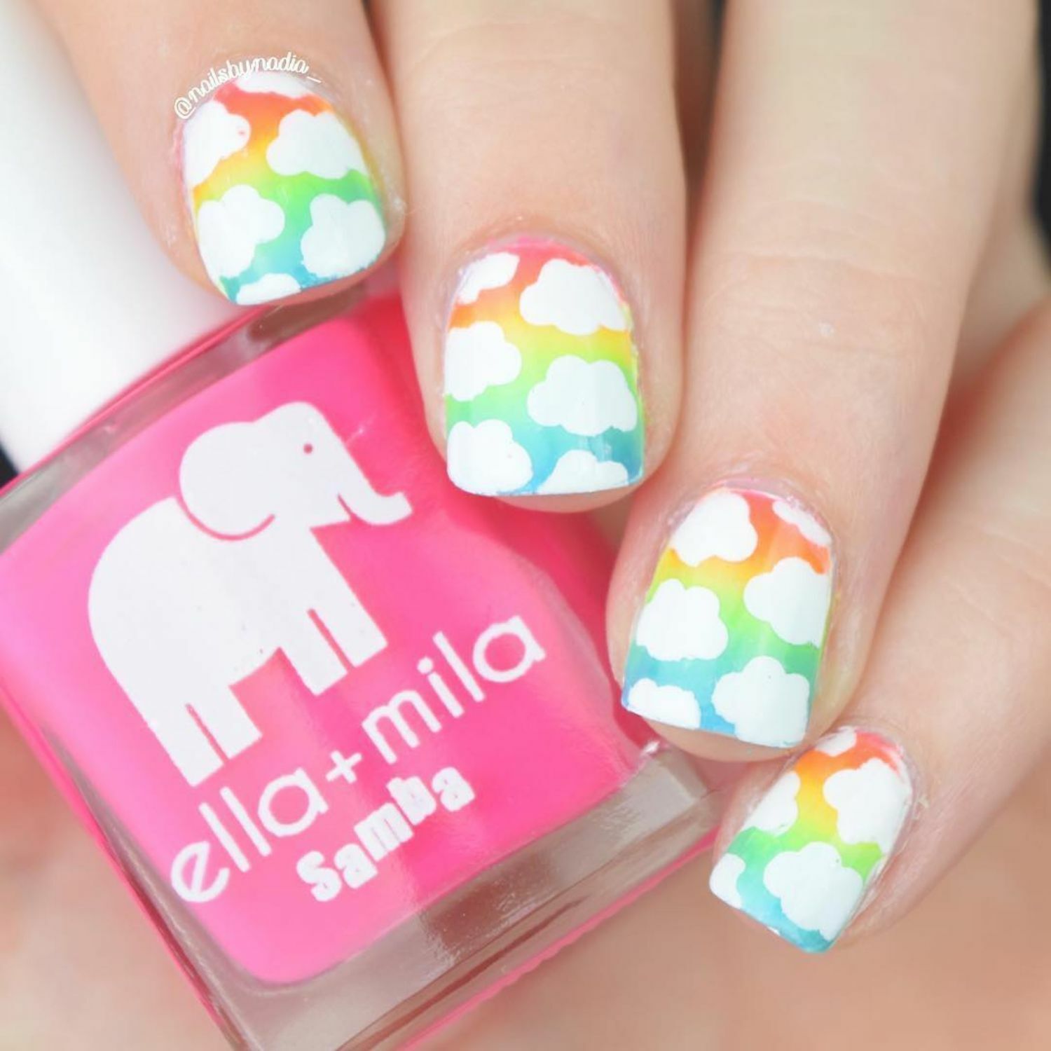 Clouds Stencils for Nails, Nail Stickers, Nail Art, Nail Vinyls