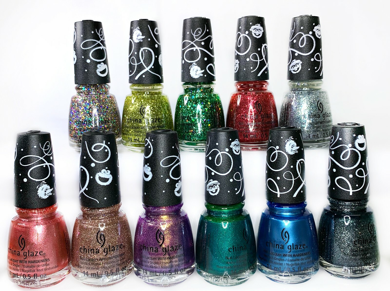 China Glaze NL SESAME STREET 50th ANNIVERSARY Holiday Collection – Choose Any