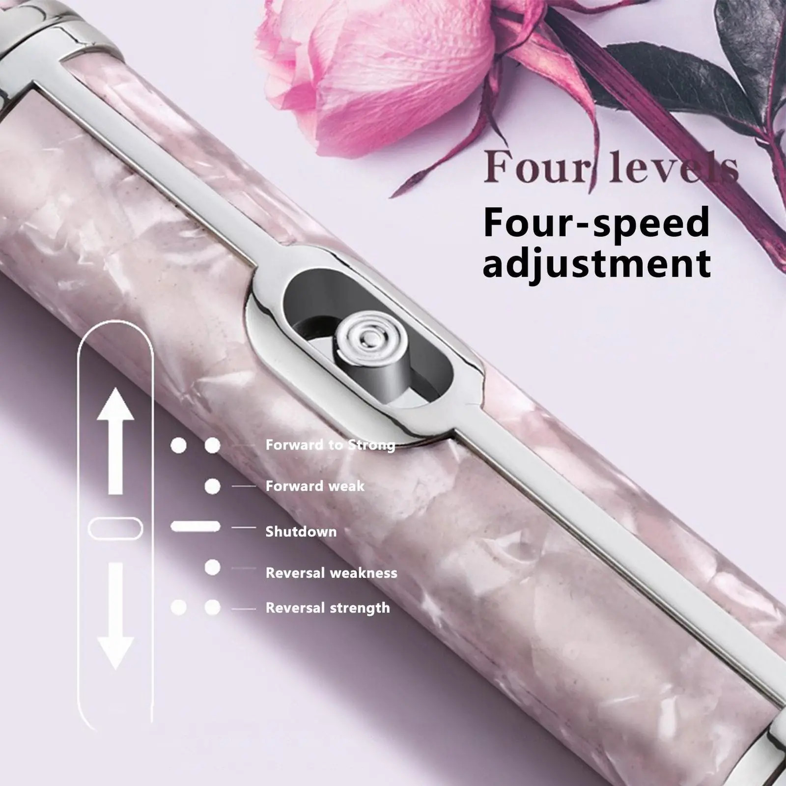 NEW Nail Grinder for Human Toenail Sander for Thick Nails Cordless 4 Speeds,Pink