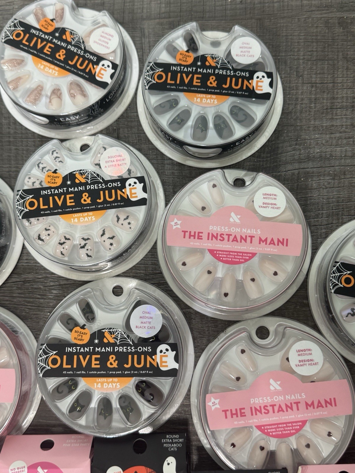 Olive & June Large 49 Piece Lot Press On Nails and Nail Care New $350+ Value