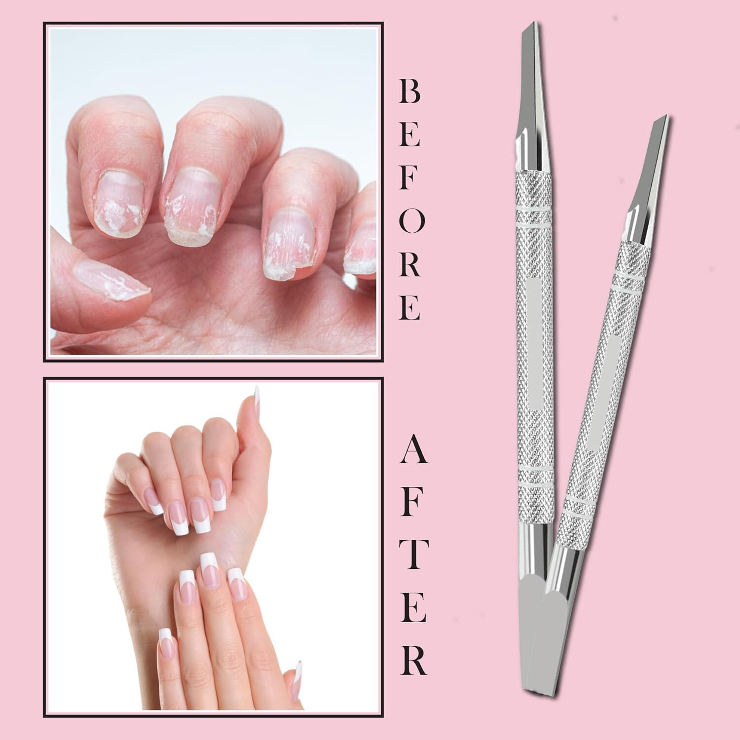 Haryali London Cuticle Pusher Remover for Safe and Precise Cuticle Removal