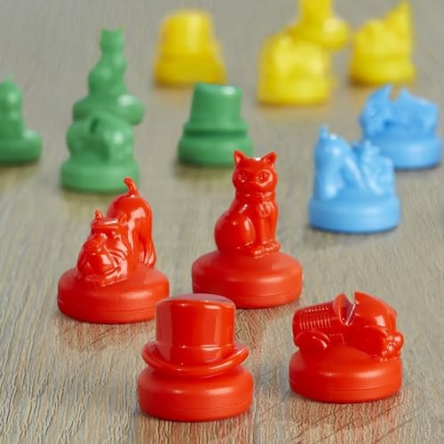 Monopoly Knockout Board Game | 2-8 Players | Medium, Red, Yellow, Green, Blue
