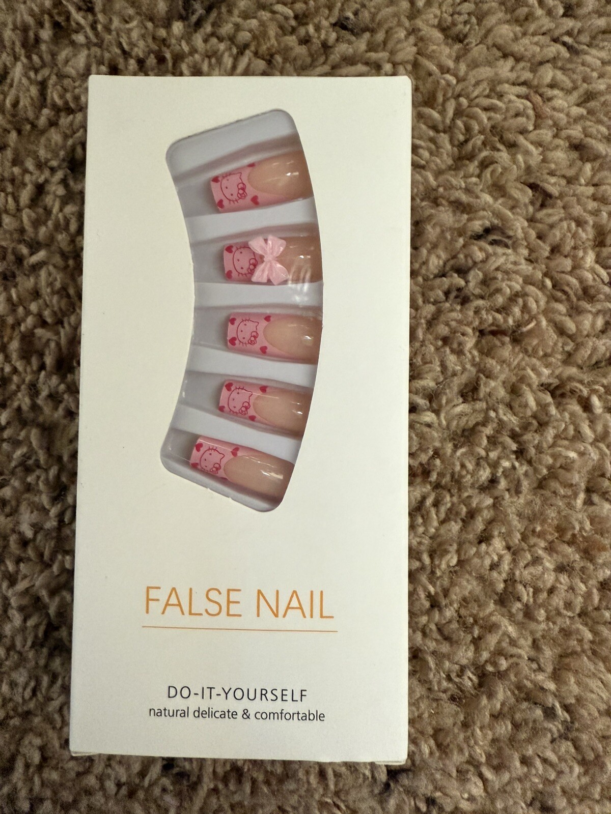 Hello Kitty Square Tip Press On Nails