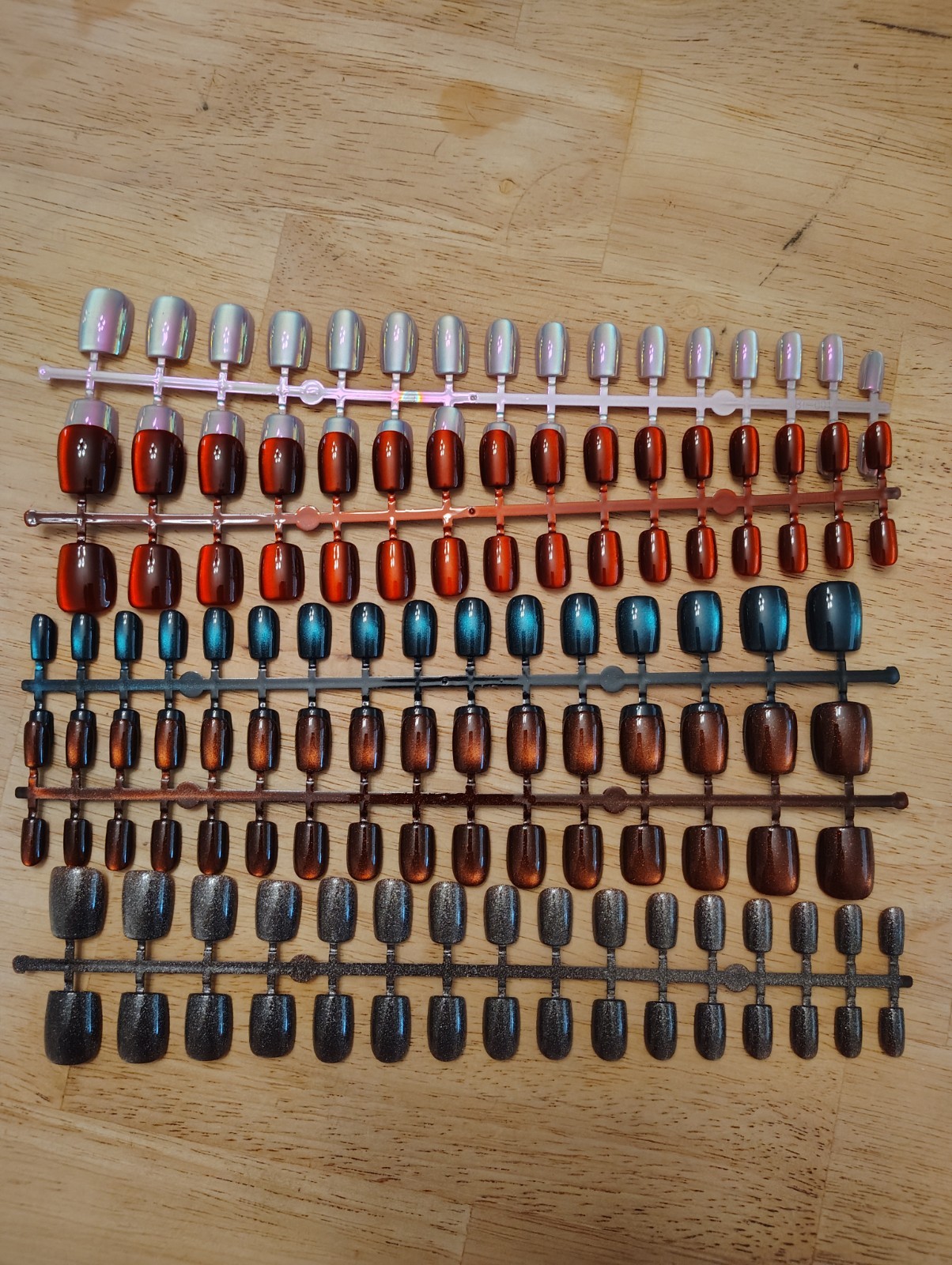 150PCS Cat Eye Press-On Nails Kit, CurvLife Soft Gel Nail Tips with 5 Magical…