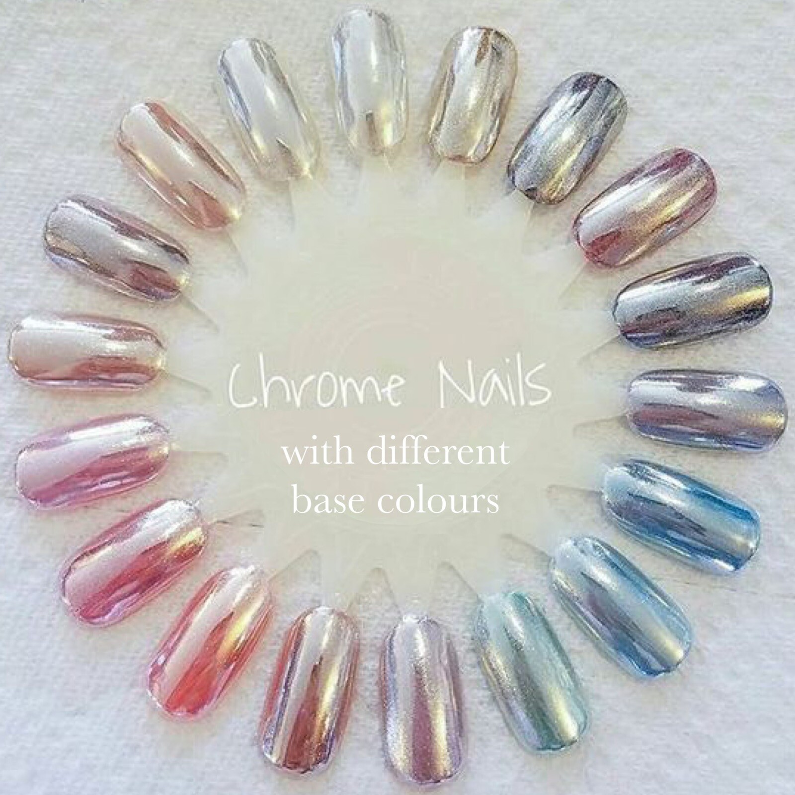 Mirror Chrome Nail Powder 10ml Pot 4g Shiny Metallic Effect DIY Wholesale Nails