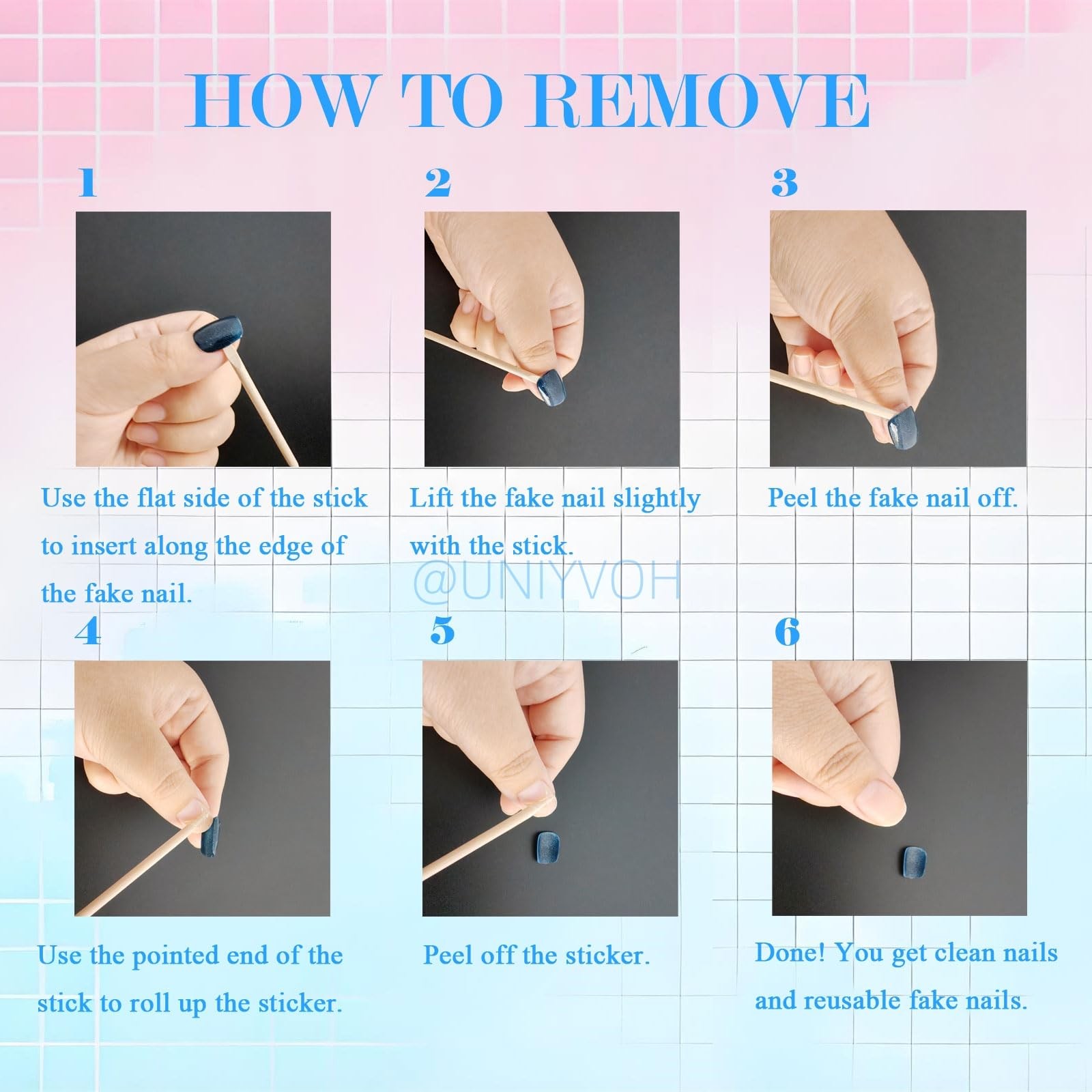 Short Coffin Press on Nails Handmade False Nails with Designs, 3D Hand-painte…
