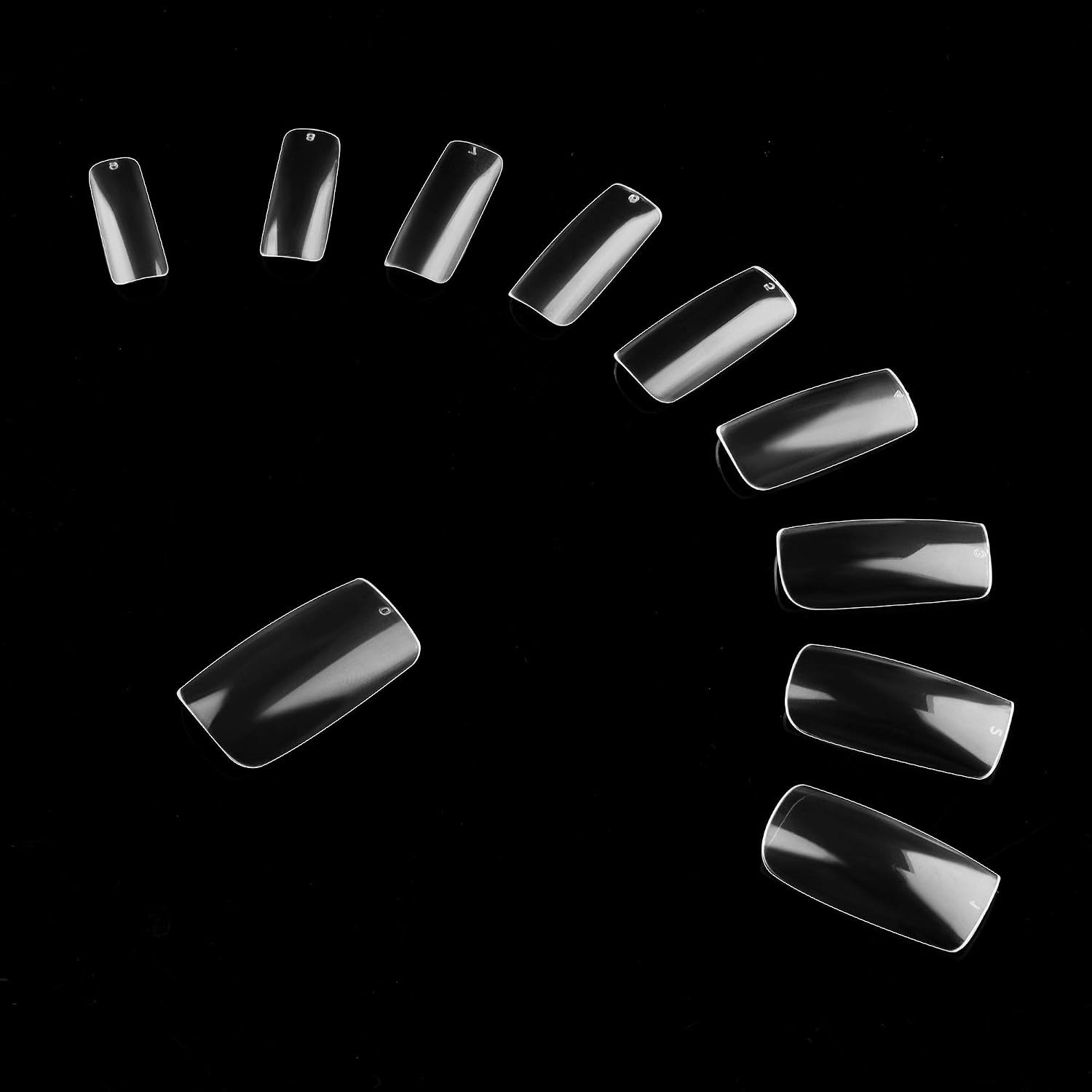 1000PCS Full Cover Acrylic False Nail Tips Set