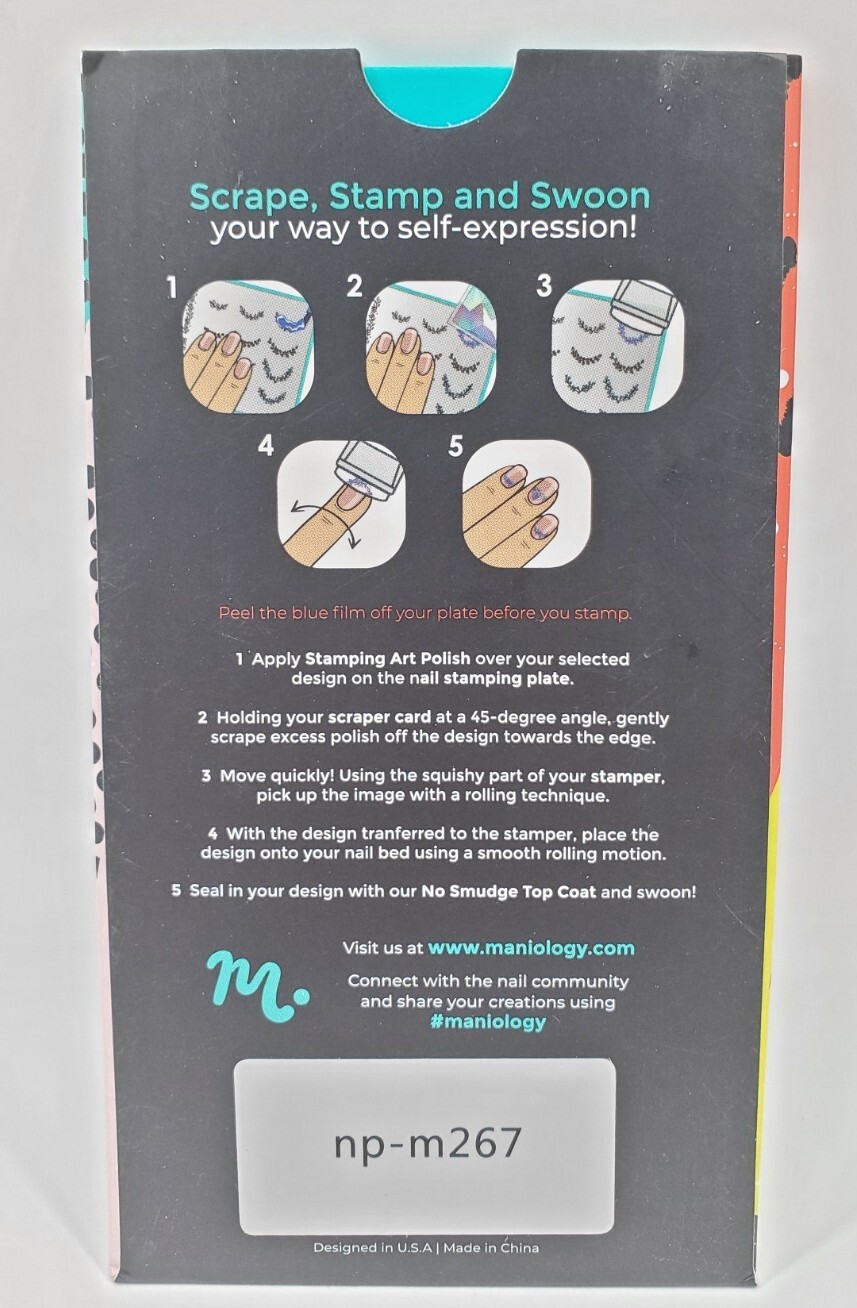 Maniology Nail Stamping Plate NP-M267