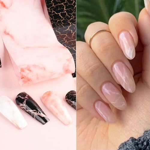 Iridescent Nail Foil Sheets – Holographic, Starry Sky, Marble, Neon Nail Kit2