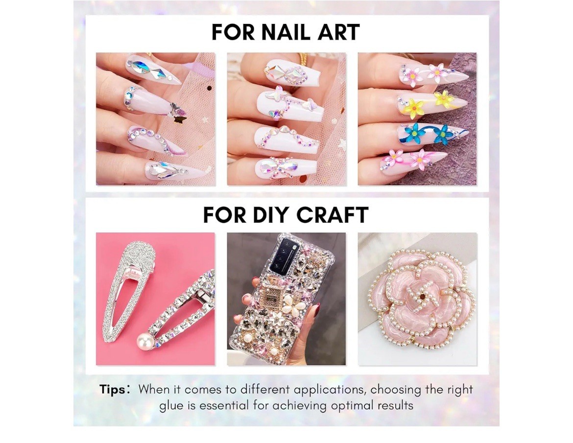 Makartt Nail Art Rhinestone Kit, Nail Charms Pearls 3D With Duel End Picker Pen