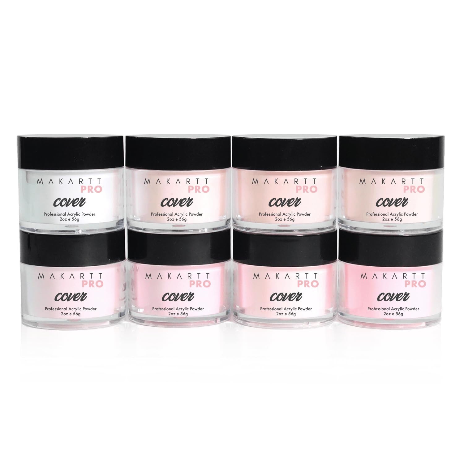 Long-Lasting Acrylic Powder Collection, 8 Colors