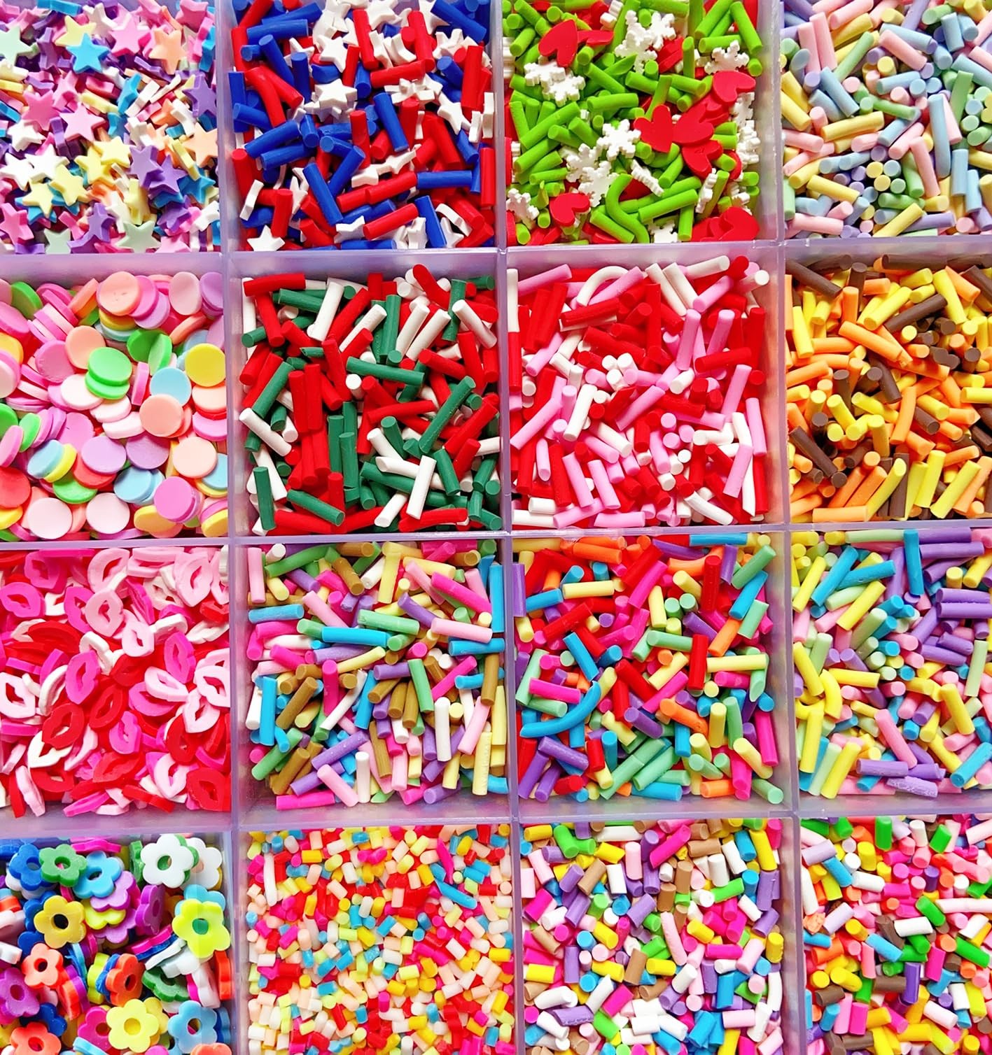 EHOPE Fake Sprinkles 220G Polymer Clay Slices Candy Small, 28 Styles