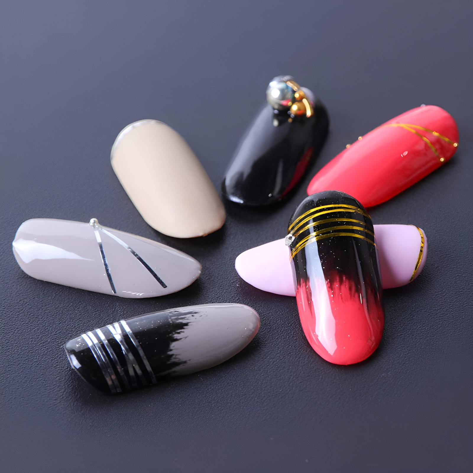20pc Set Nail Art Design Dotting Painting Drawing Polish Brush Pen Tools White