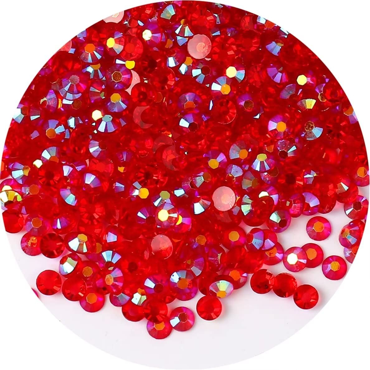 4500 Pcs SS12 3mm AB Flatback Rhinestones for Nails Art Crafts Transparent Gl…