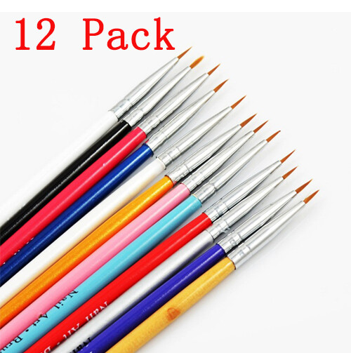 Wood Metal Kolinsky Sable Hair Acrylic Nail Brush Handle for Manicure Tools US