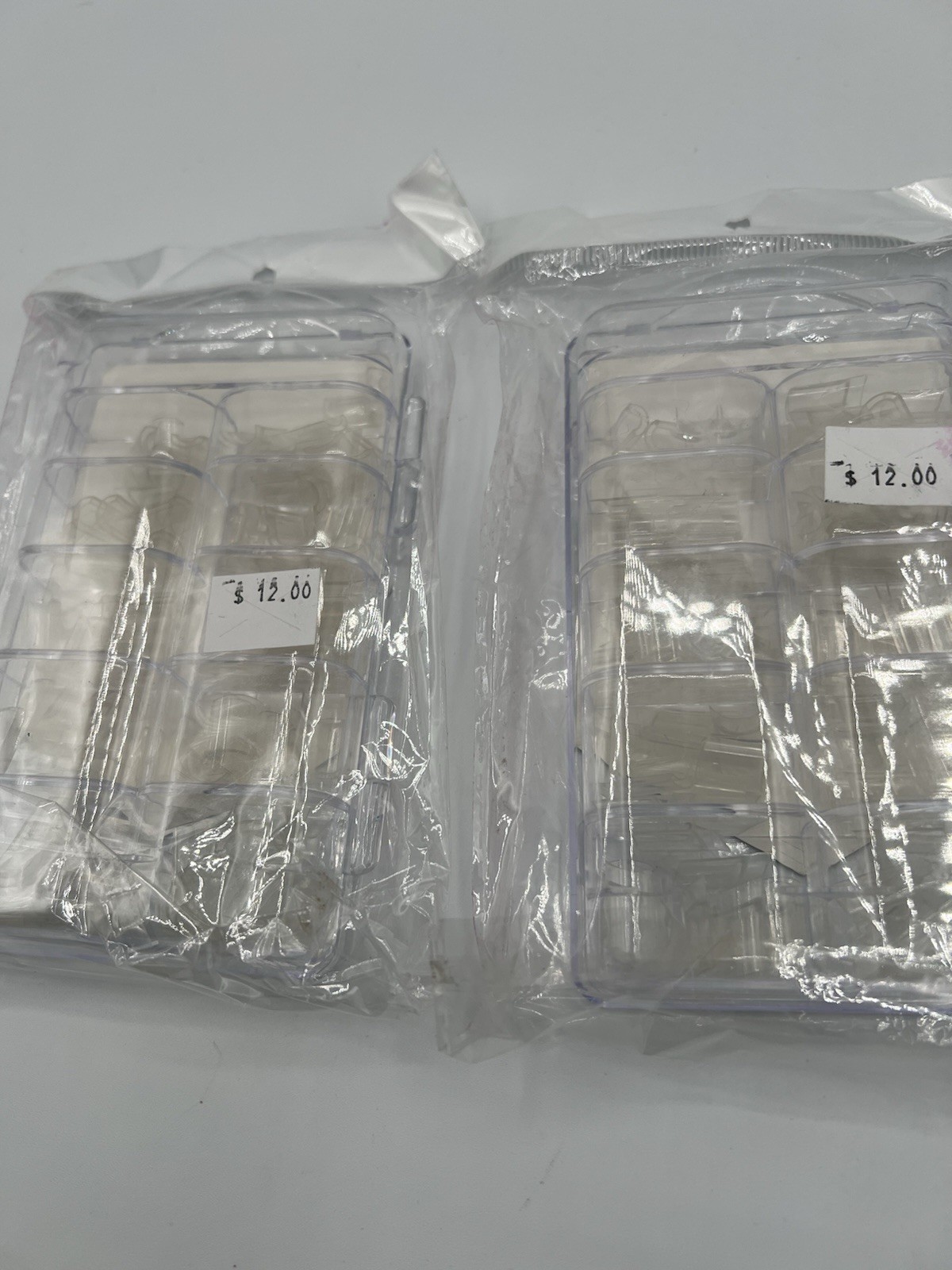200 Clear Nail Tips Square Multiple Sizes Professional Salon Quality