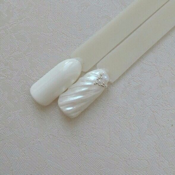 DIAMOND WHITE PEARL NAIL POWDER Mermaid Effect Mirror Shining Pigment Wedding UK