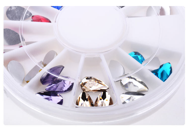 3D WaterDrop Nail Art Crystal Rhinestones DIY Manicure Decoration Glitter Charms