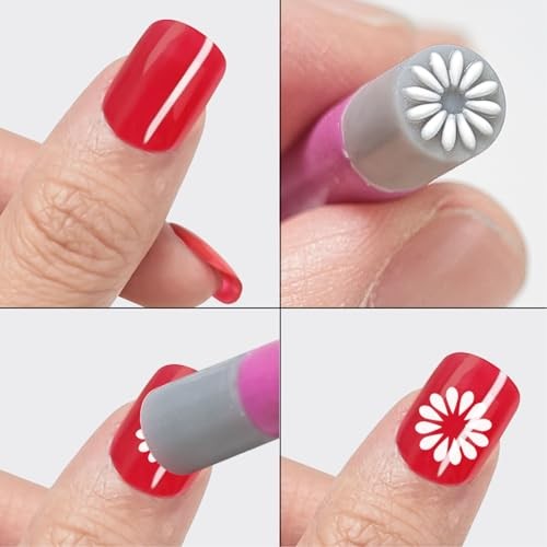 Nail Stamp Pens, 30 Pcs Nail Art Stamp Pen Set, Different Patterns Silicone