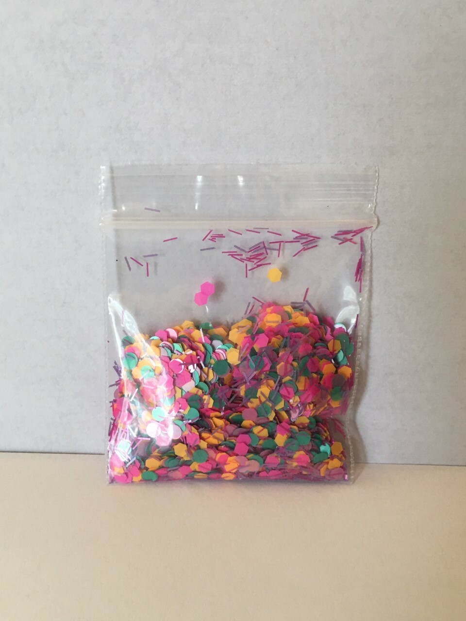 Metallic Pastel Pearlescent Confetti(Multi)3mmGlitter Nail Art Solvent Resistant