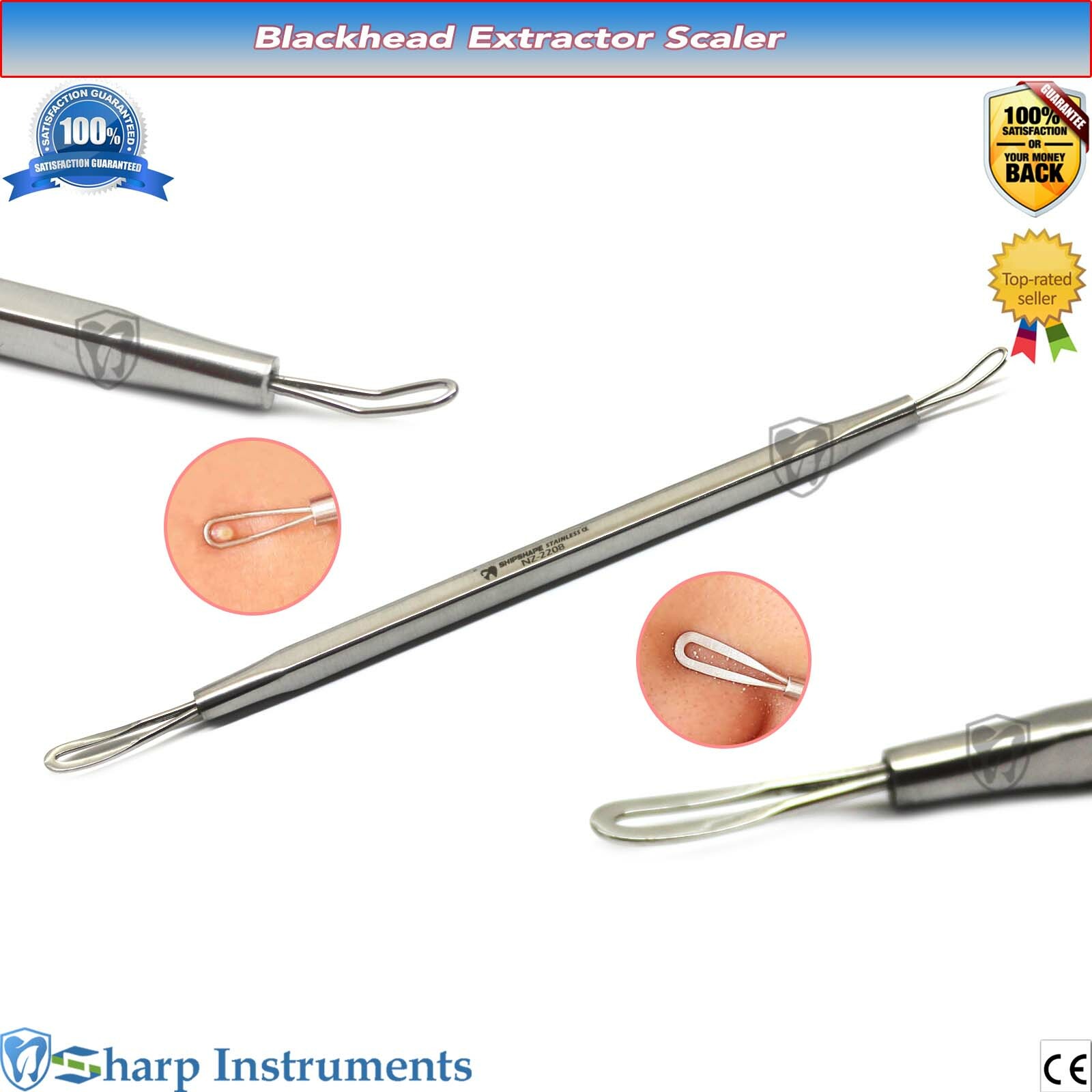 Professional Blackhead Comedone Acne Pimple Blemish Extractor Remover Tool
