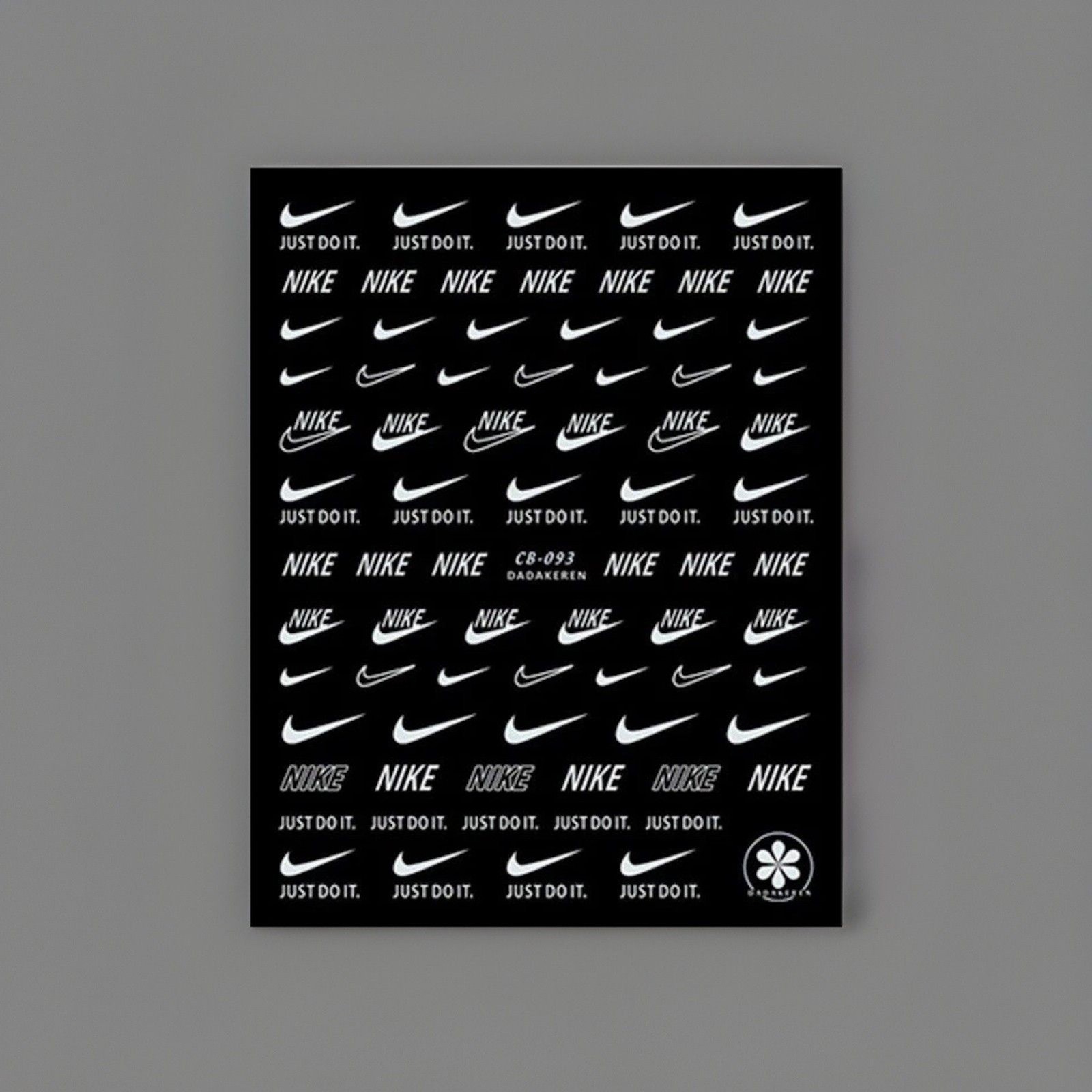 4 pack Nike Nail Art- Gold, Silver, Black, White