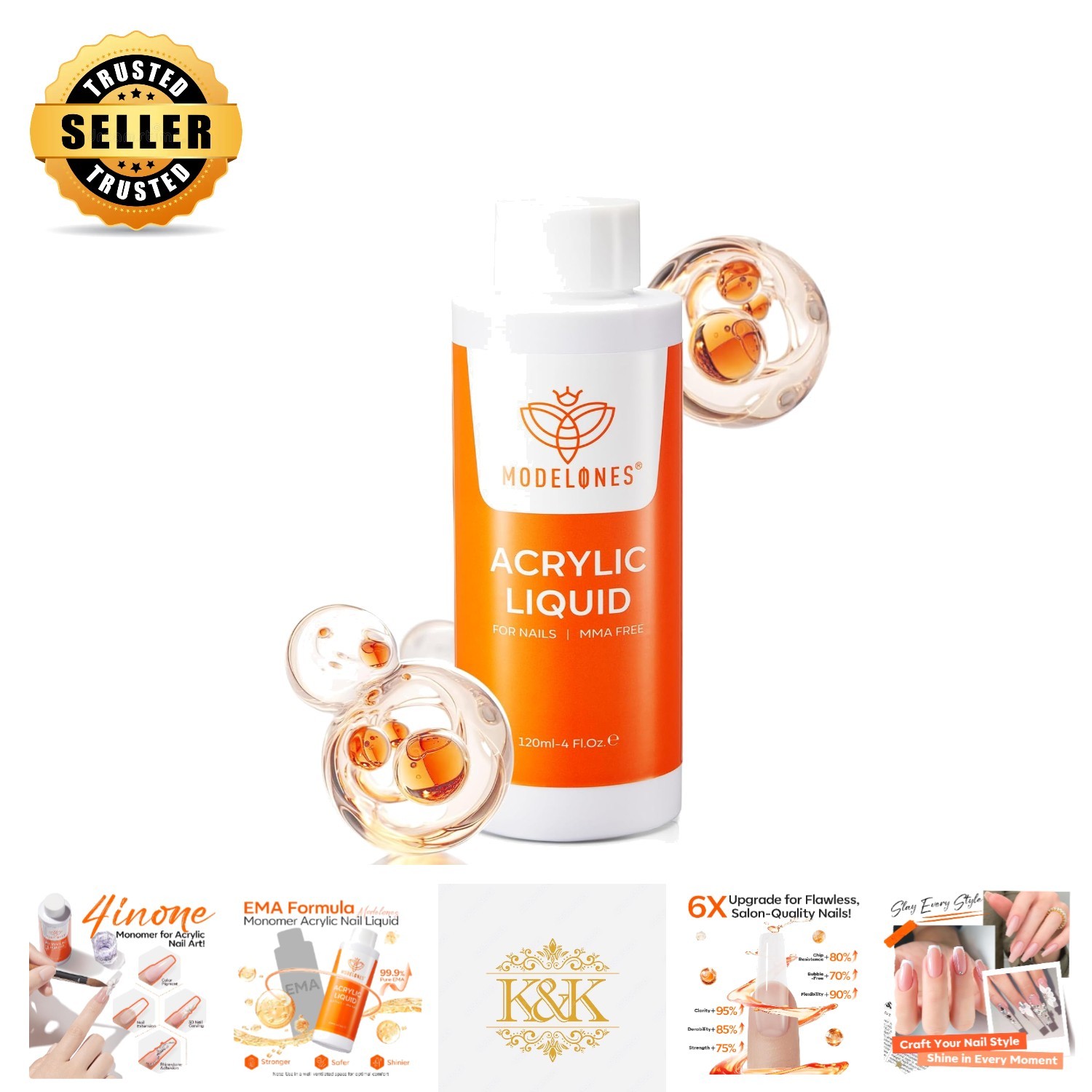 120ml Non-Yellowing Monomer for Stronger, Healthier Nails – DIY Nail Art