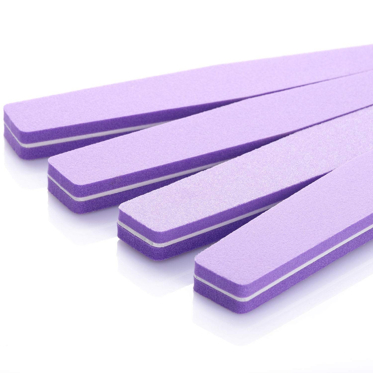20Pcs Nail Block Buffer Files Sponge Washable Double Sided 100/180 Sanding Bu…
