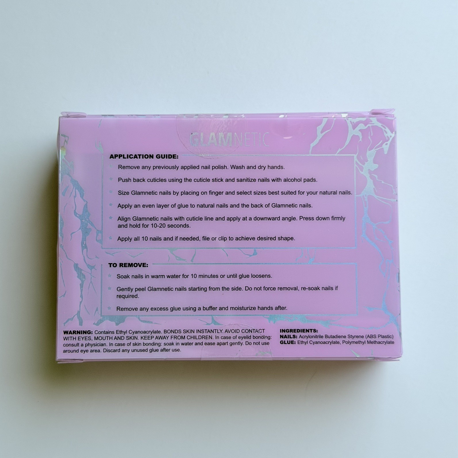 Glamnetic Press On Nails SPRINKLES Rainbow French Tip Almond shaped – New SEALED