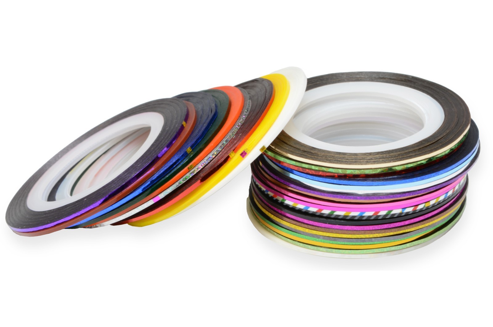 30 Colors Rolls Striping Tapes Line Adhesive Sticker Nail Art Tips Decoration