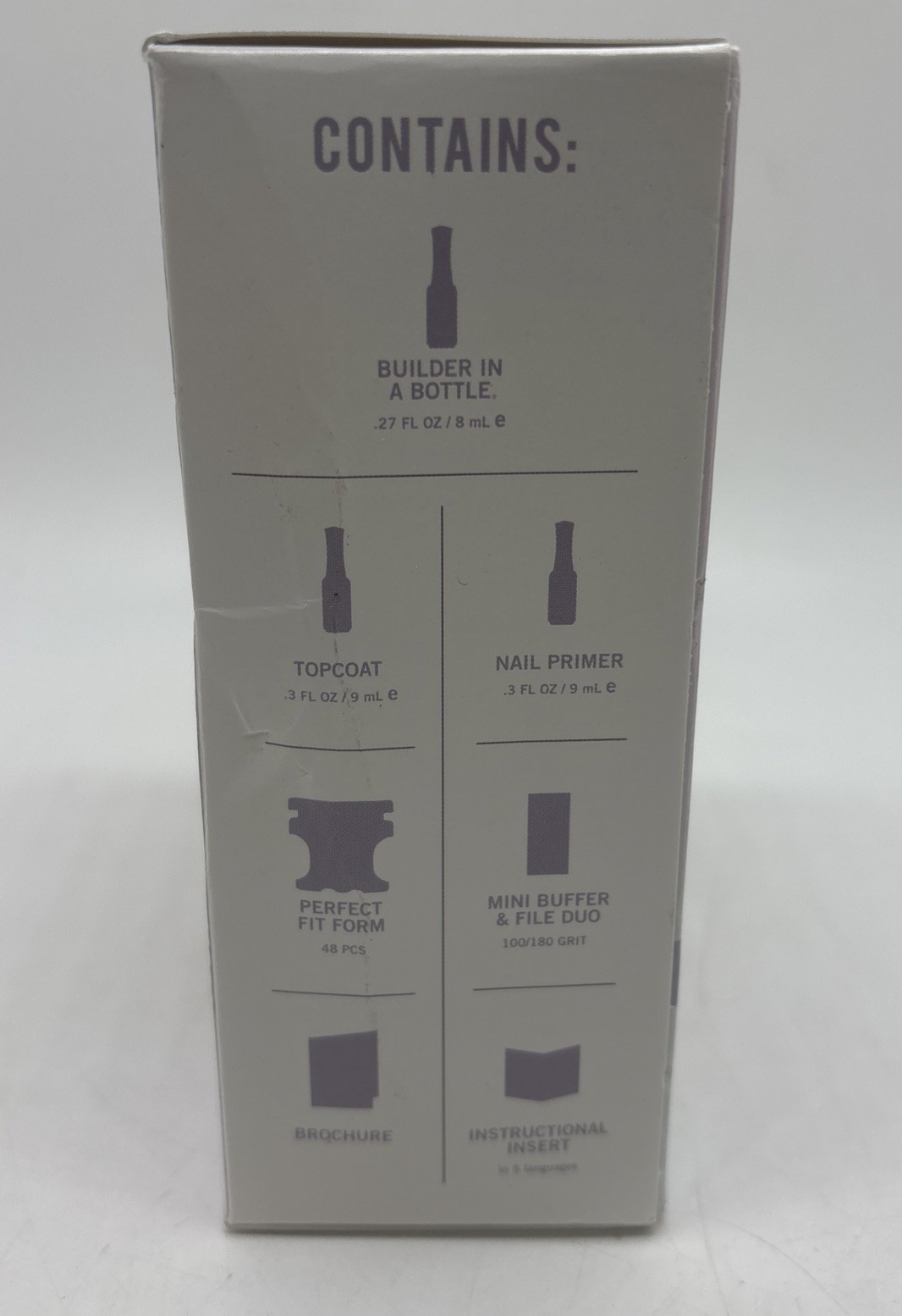 NIB Orly GelFX Builder In A Bottle Intro Kit Primer Topcoat Perfect Fit Forms