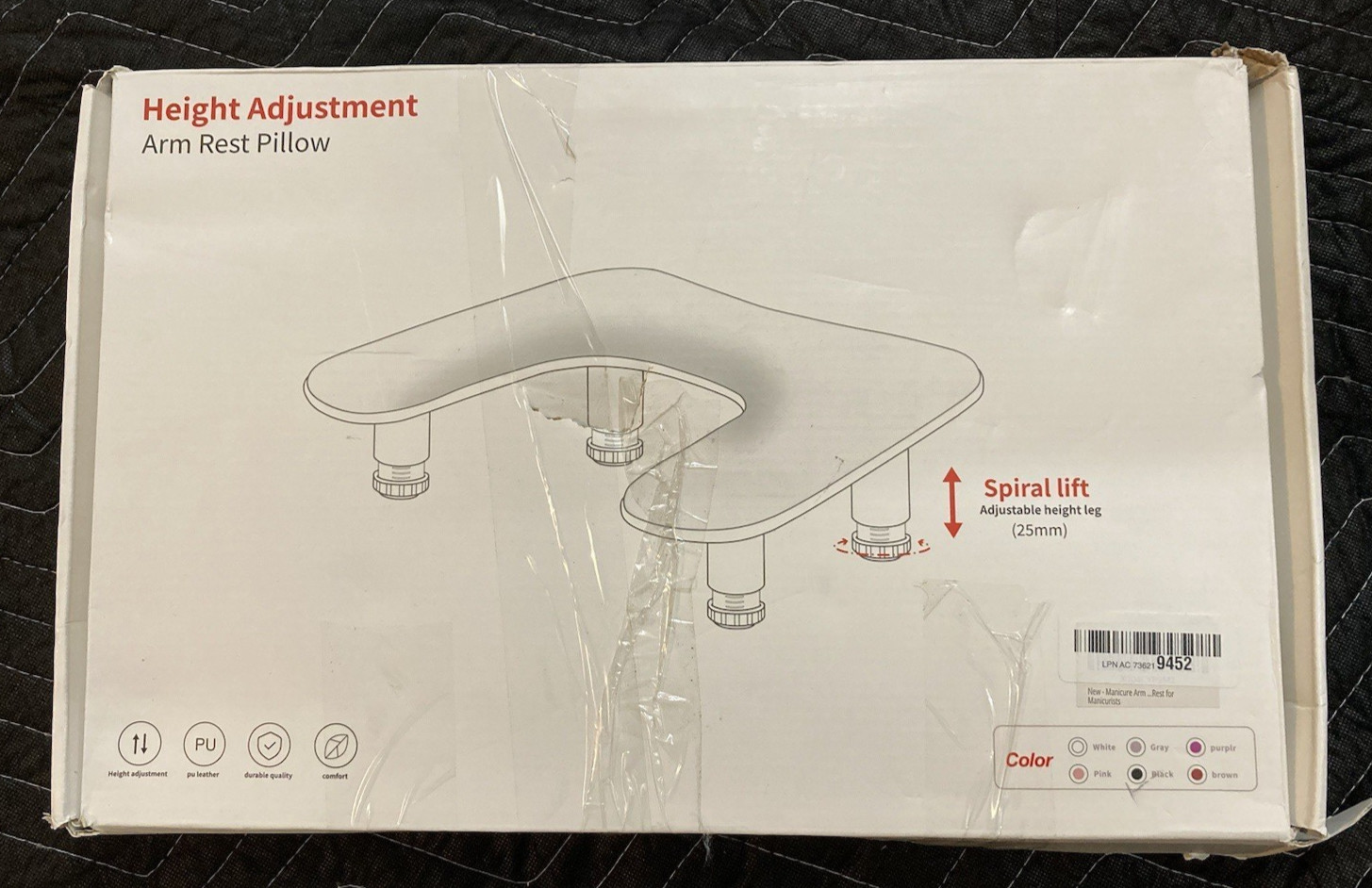 Manicure Adjustable Height Arm Rest Pillow