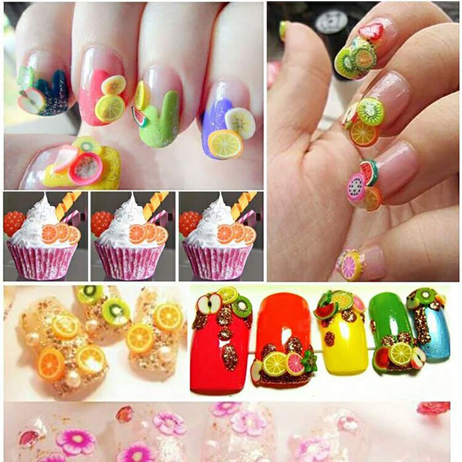 10000 PCS Nail Art Slices Fruits Slice Polyme Slices for Nail Art and Cellpho…