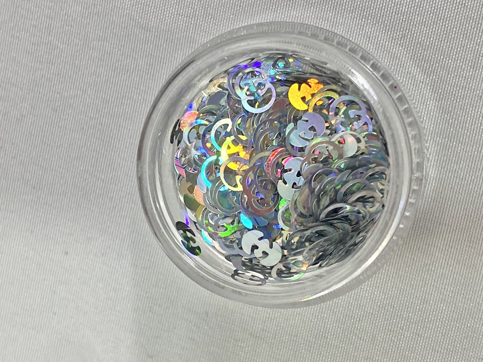 Nail Art Foil Decals- Designer Logos. 6 Pk-Sealable Containers- LV, Chanel, MK