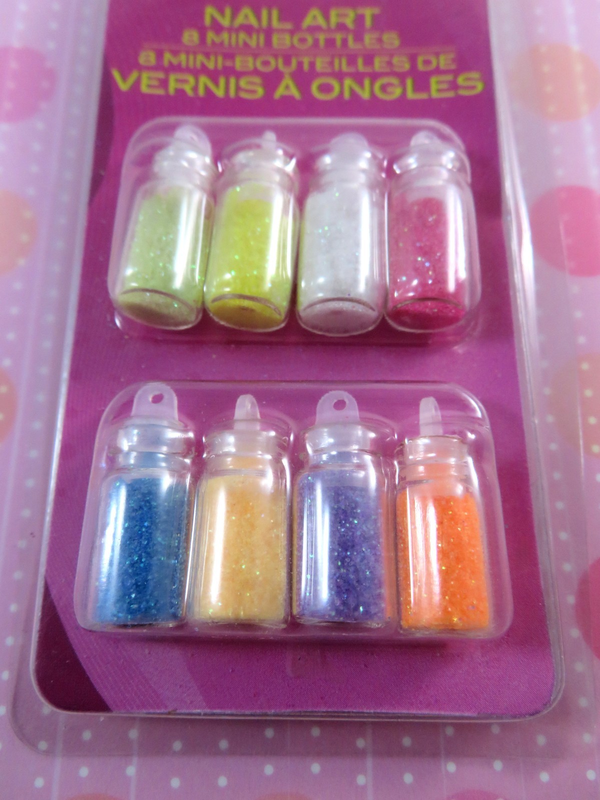 Donna Michelle Nail Art 2 Packages 16 Mini Vials Bottles Each Unique New In Pkgs