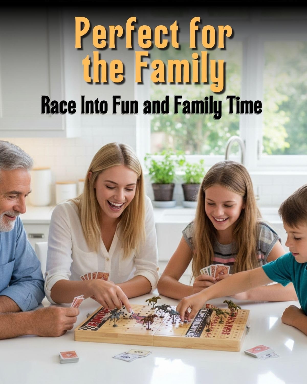 Horse Racing Board Game – Large 22 Inches Folding Race Board…