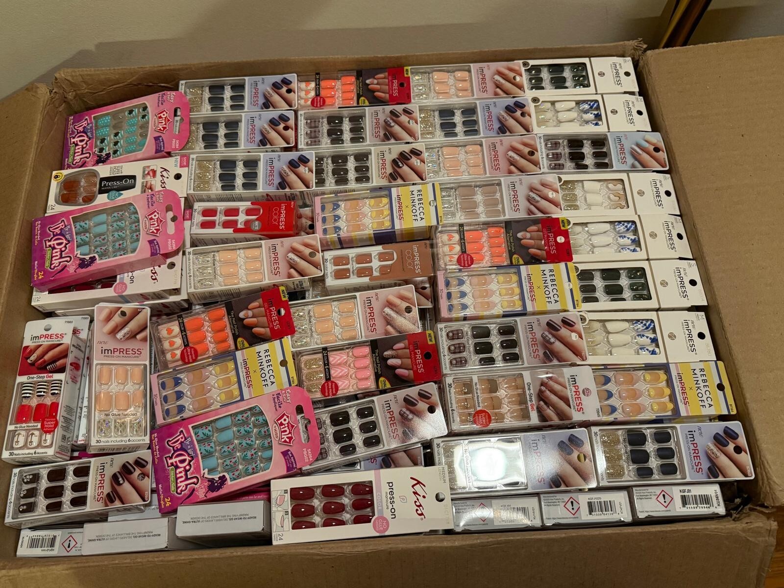 “Set of 100” Kiss imPRESS Nails Mixed LOT**FREE SHIPPING*** CLOSEOUT–Deal# 55***