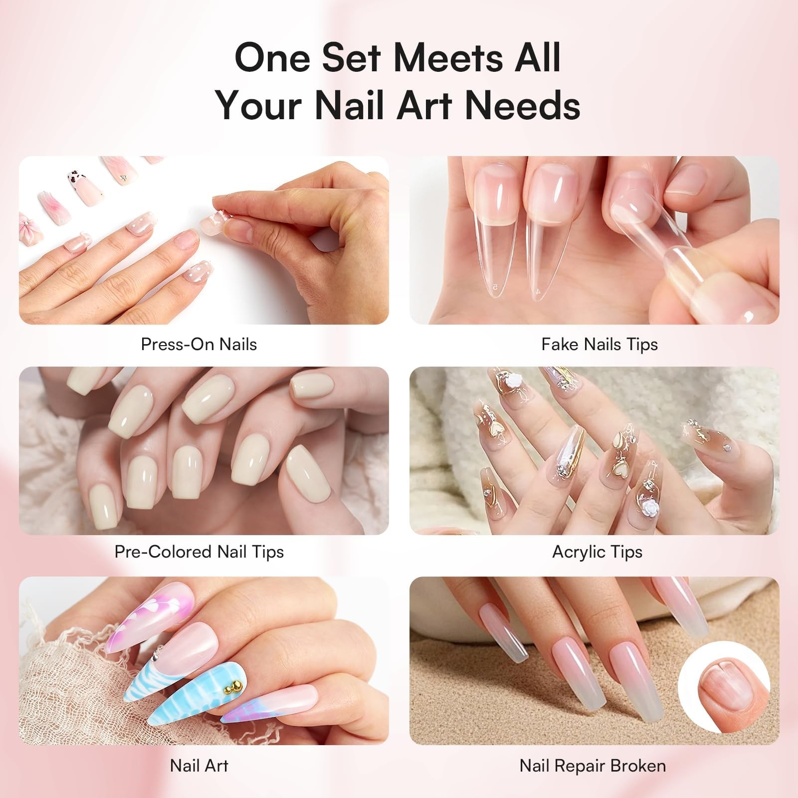 Super Strong Nail Glue & Remover Kit – Quick Dry Adhesive for Press-Ons, 7ML + 3
