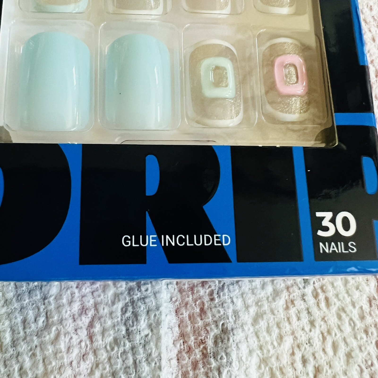 Kiss Nails Gel Fantasy Glue Manicure Short 30 Count 89981 ND06 Vegan Soy Ink New