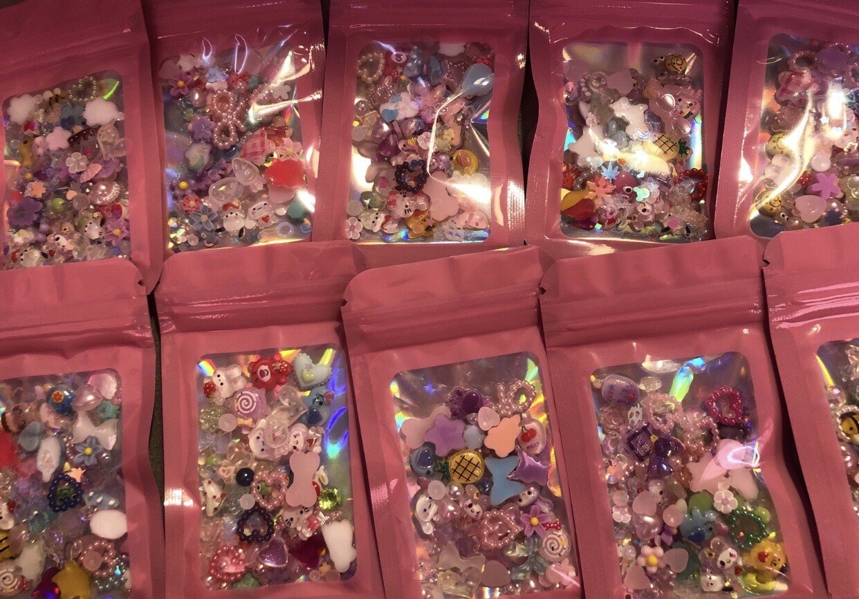 Kawaii Nail Charms Lot of 40+ Sanrio Hello Kitty My Melody Kuromi