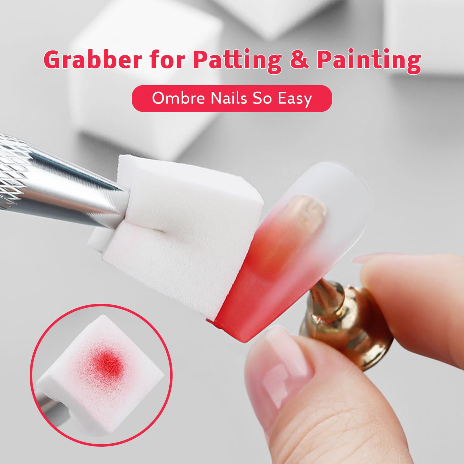 Sponge Pat Paint Nail Gel 9 Colors Ombre Gradient Blush Blooming Flower Nail Art
