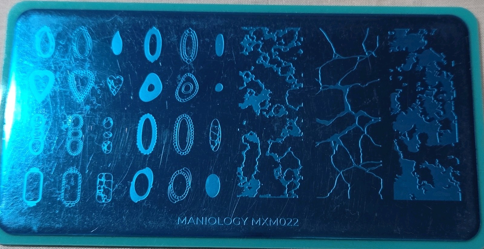 Maniology Nail Art Stamping Plates MXM021 MXM022 Geometric Marble Complete Set