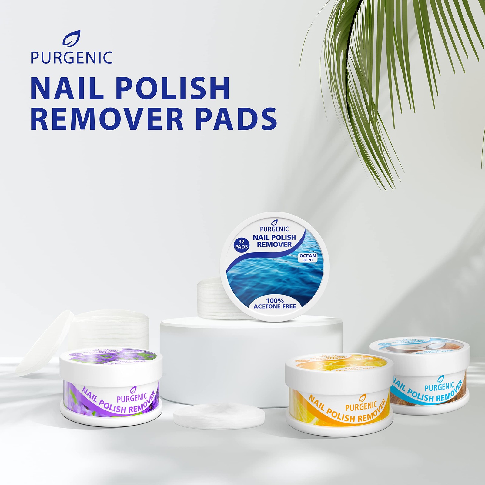 Purgenic Nail Polish Remover Pads – (128 Count) – On 128 Count (Pack of 4)