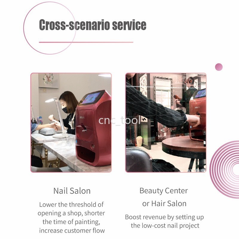 3D Touch Screen Nail Printer APP DIY Auto Nail Art Printing Machine w/ Gel Dryer
