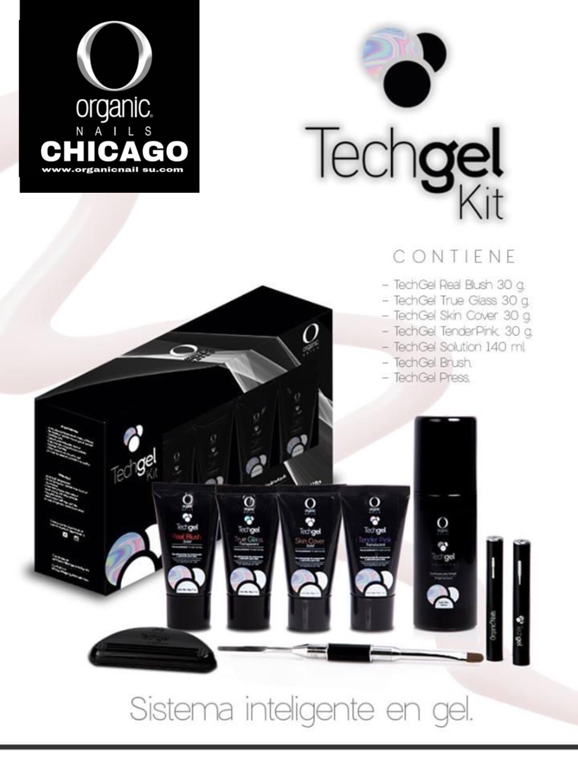 KIT TECHGEL ORGANIC NAILS
